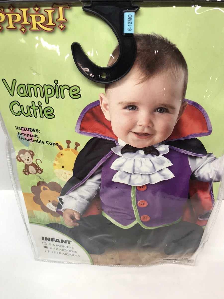Spirit Halloween Costume Count Cutie Infant Size 6 12 Months Vampire Dracula