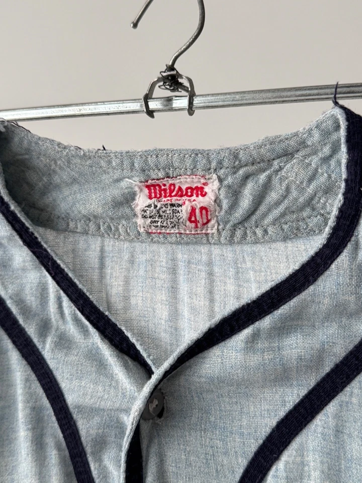 Vintage 60s Beverly Hills High School by Wilson USA Baseball Jersey 21 Size 40 - Image 4 of 4