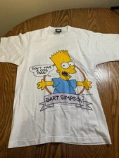 Screen Stars Best Bart Simpson Size Medium Shirt 