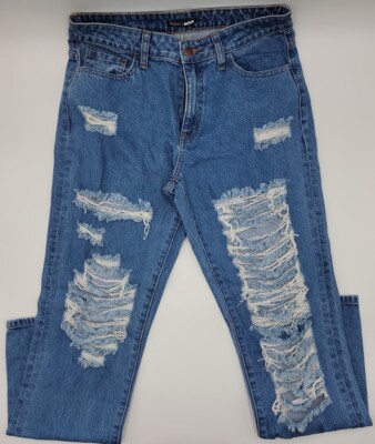 NWT Fashion Nova Worth It Distress Jean's Size #C265