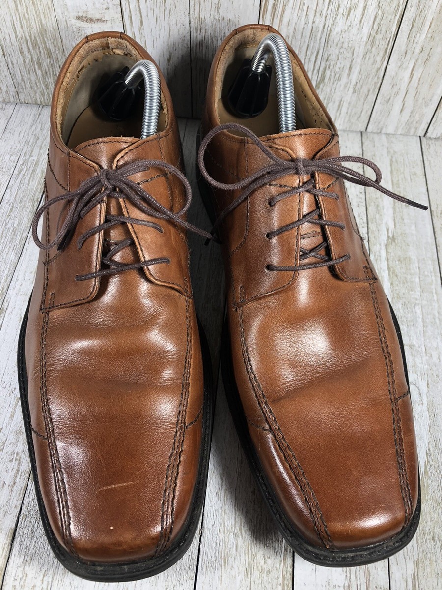 Rockport Mens Size 13 M Southbridge Dark Tan Leather Lace-up  display picture 1