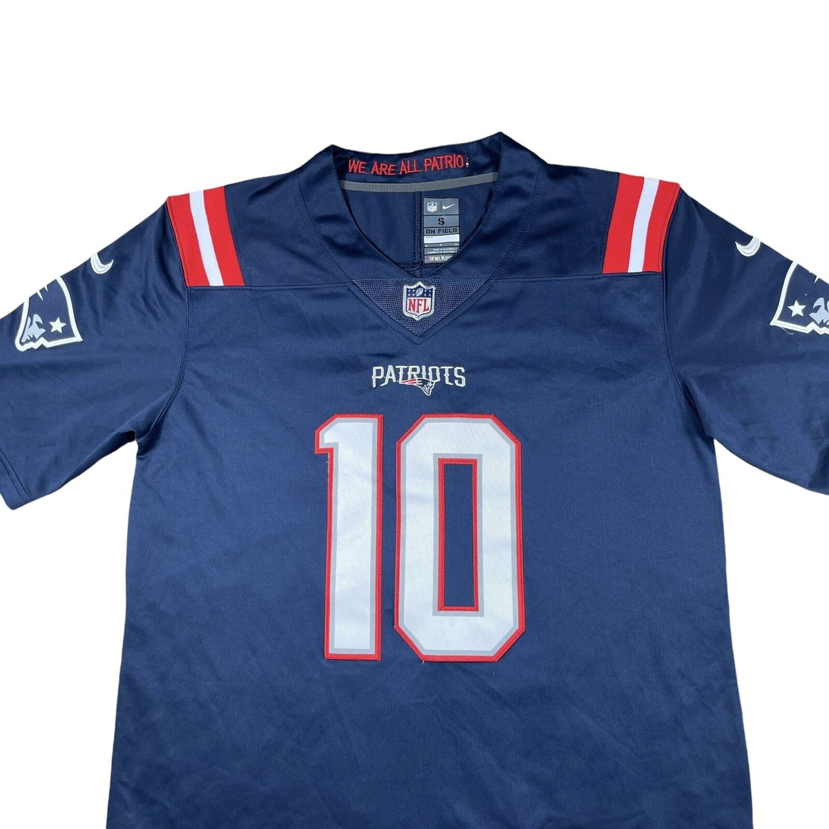 Nike On Field NFL New England Patriots Jersey 10 Mac Jones Jersey