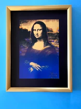 Peter Max | Angel Vintage Print Signed | Framed Large 16x12in. Gold Pop Art$