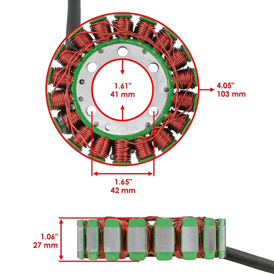 Estator para Suzuki VS800GL Boulevard S50 2005 2006 2007 2008 2009 Foto 2 de 4