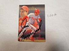 1993 Flair Fleer Jim Eisenreich Autographed Signed Baseball Card 