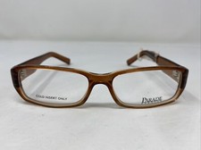 Parade Eyewear 1572 BROWN 52-17-130 Plastic Full Rim Eyeglasses Frame QH33