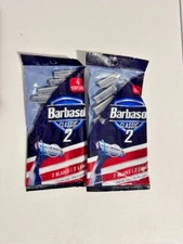 Set of 2 Barbasol Classic 2 - 4 Blades Total of 8 Razors Pivoting Head
