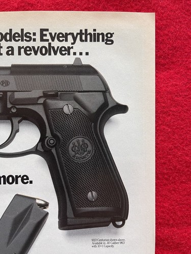 Vintage 1993 Beretta D Models Revolvers Print Ad - Picture 3 of 7
