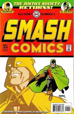 SMASH COMICS #1 JSA (1999) TOM PEYER ~ DAVE JOHNSON ~ UNREAD NM