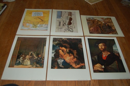 Metropolitan Museum Of Art color book plates prints Lot of 6 Titian and others