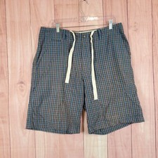 J Crew Plaid Field Shorts Mens Sz 34 Drawstring J. Crew