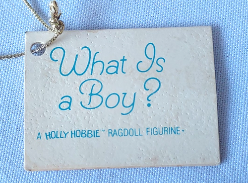 Vintage HOLLY HOBBIE Holly Stoffpuppe Porzellan Figuren What is A Boy / Girl (2) - Bild 9 von 19