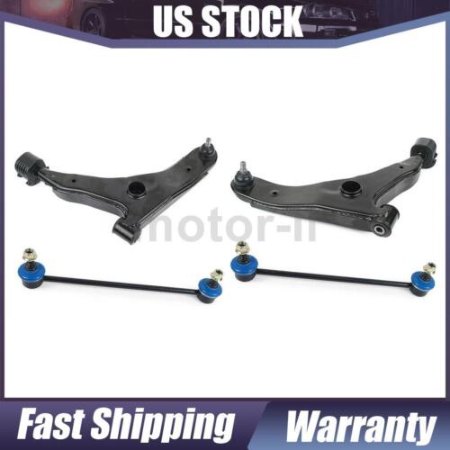 4X Front Control Arm W/ Ball Joint + Stabilizer Bar Link Kit For 2001-2004 Volvo - Foto 1 di 12