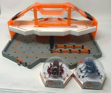 Lot of 2 - HEXBUG Original Micro Robotic Creatures Blue  Purple W/ HIVE Case