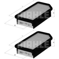 2X Mahle / Knecht Luftfilter Lx 2739 Air Filter