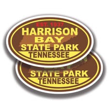 HARRISON BAY STATE PARK Stickers 2 Decals Tennessee Bogo Car Window RV