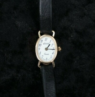 Royana Damenuhr Vintage Oval 585 Gelbgold 14 Karat swiss mount