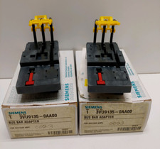 LOT OF (2) NEW OLD STOCK! SIEMENS 25A 3VU13 BUS BAR ADAPTERS 3VU9135-0AA00