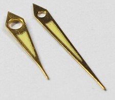 1 PAIRE ANCIENNES AIGUILLES MONTRE STOCK LIP DE 1970 LIP DUROWE INT. ETA PUW