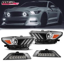For 2015-2017 Ford Mustang Hidxenon Projector Headlightsled Fog Lights Wdrl For 2015-2017 Ford Mustang Hidxenon Projector Headlightsled Fog Lights Wdrl