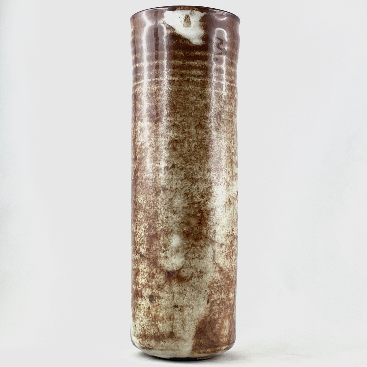VASE TUBE/ROULEAU Ancien MICHEL ANASSE Céramique VALLAURIS 50