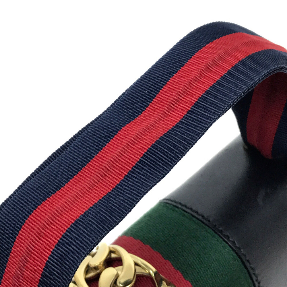 GUCCI Sherry line Silvi Small Ribbon Shoulder Bag Black 421882 | eBay