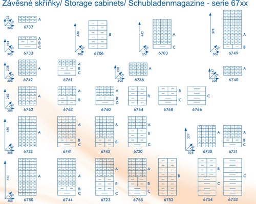 Kleinteilemagazin 6731 aus Metall stapelbar, Sortimentskasten, Schubladenschrank - Bild 7 von 8