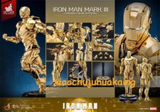 Hot Toys MMS764D69 Iron Man Mark III Gold Chrome 1/6 Action Figure IN STOCK