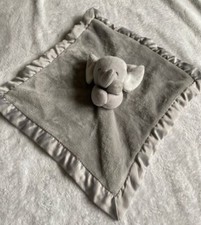 Carter's Plush Gray Sleepy Elephant Security Blanket Lovey Baby Blankie 2016