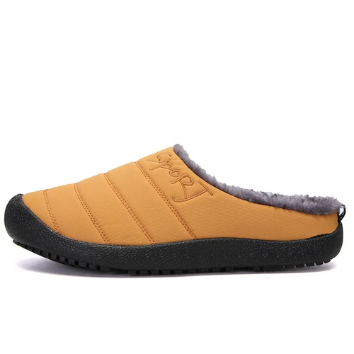 Winter Cotton Slippers Waterproof Plush Lining Warm Men Women Slippers Outdoor- - Picture 58 of 65