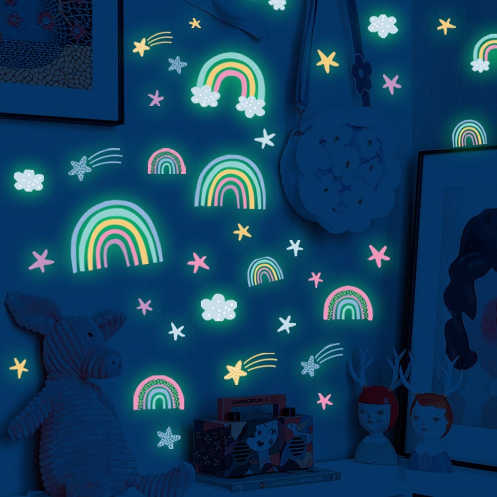 Neon Glow in the Dark Room Decorative Wall Sticker for Bedroom and