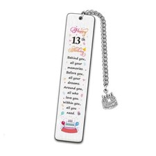 13th Birthday Gift Bookmark for Boys Girls Behind You All Your Memories