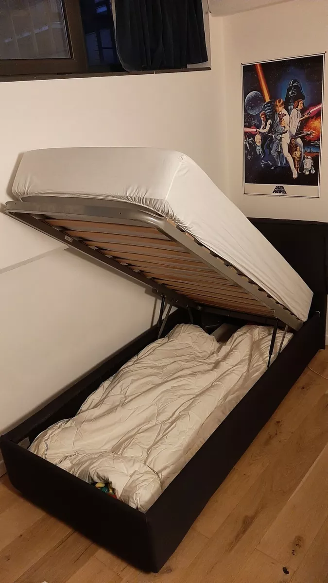 Letto singolo con contenitore IKEA modello GRESSVIK