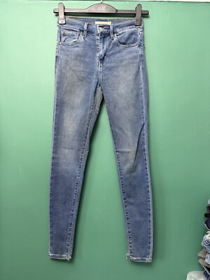 Damenjeans Levi's 720. W24 L30. 24S. Blau. High Rise Super Skinny