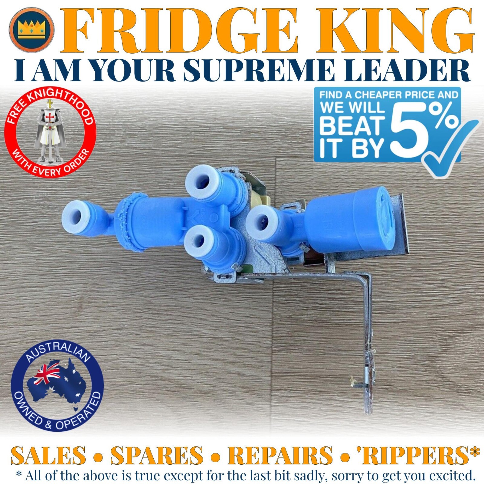 4055904272 Westinghouse Nevera Solenoide Triple Push Fit Válvula Agua WSE6070