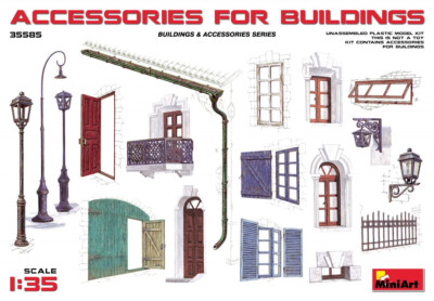 MiniArt 1/35 35585 Accessories for Buildings (Buildings & Accessories)