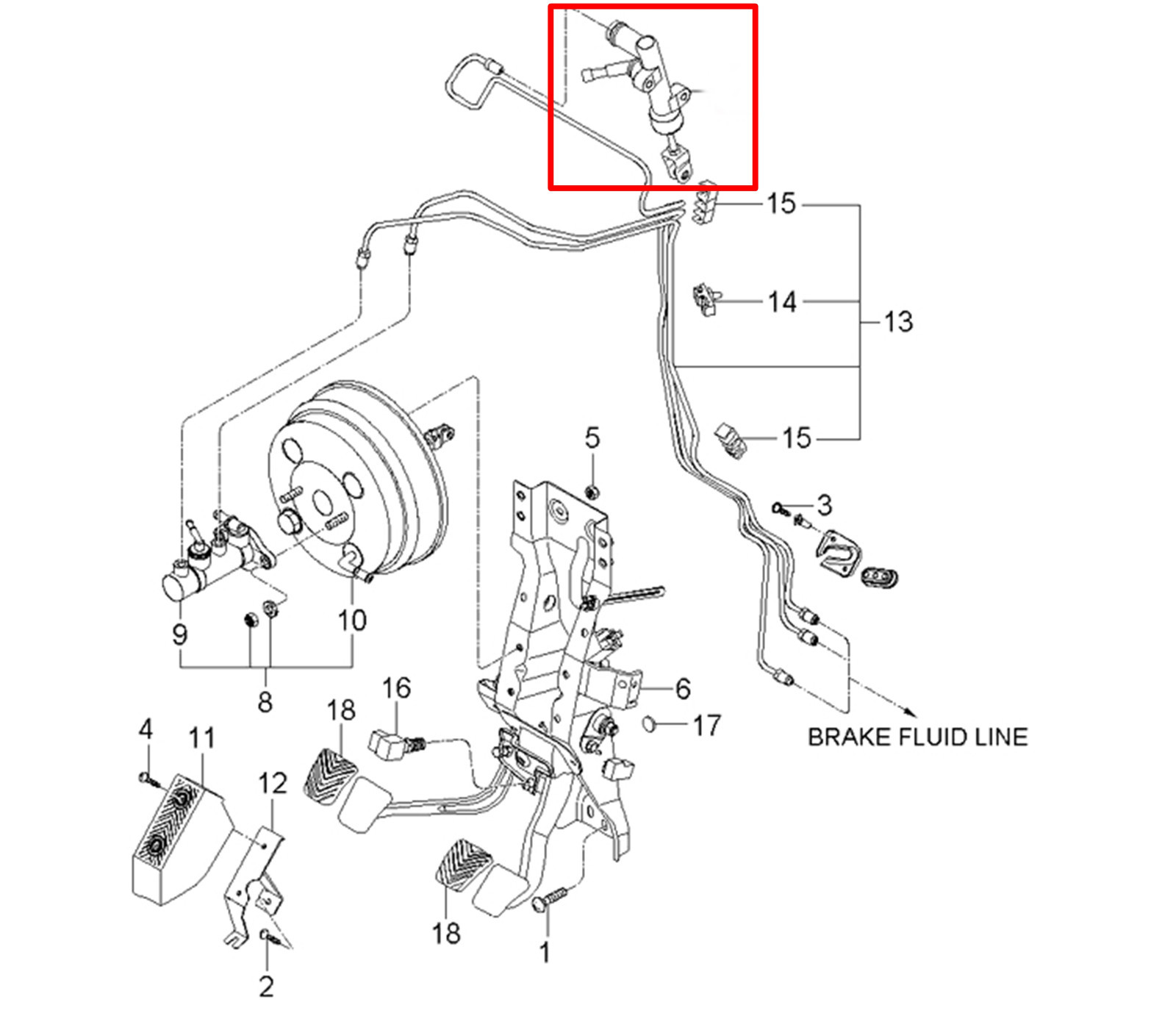 OEM 2WD/4WD M/T Clutch Master Cylinder KIA Bongo3 K2500 K2700 2004