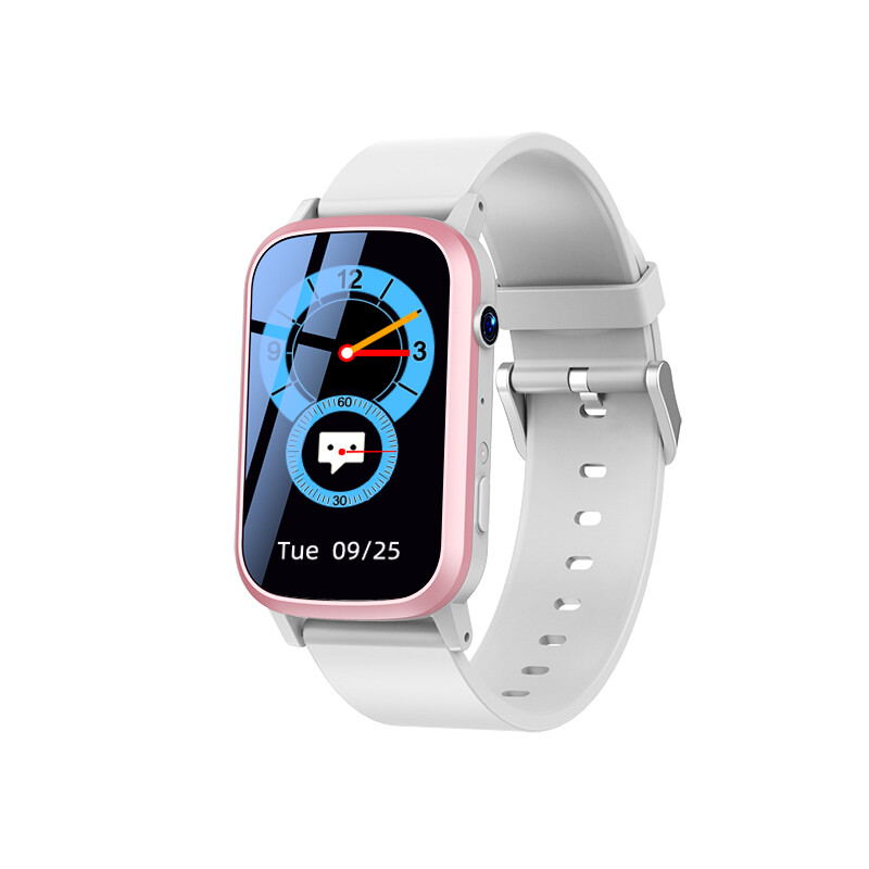 Montre Connectée Premium FA58 Rose Haute Précision avec Caméra et Wi-Fi Étanche