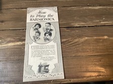 Rare 1920s Hohner's "How to Play the Harmonica" Brochure