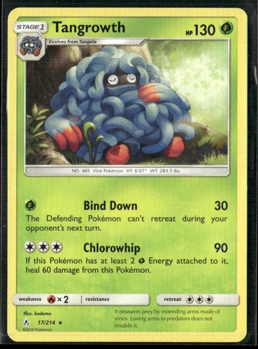 Tangrowth 17/214 2019 Unbroken Bonds Pokemon