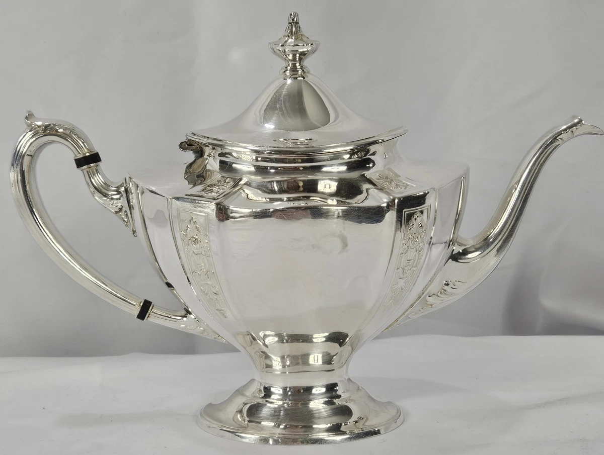 1847 Rogers Bros Antique US Silver-Plated Teapots, Coffee Pots