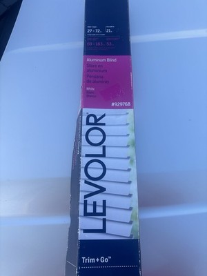 LEVOLOR Trim+Go Snow Light Filtering 24  x 72  Cellular Shade New But Open Box