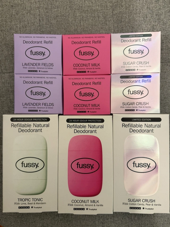 Fussy Natural Deodorant Bundle Worth £72