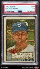 1952 Topps #333 Pee Wee Reese Dodgers HOF PSA 1 - POOR
