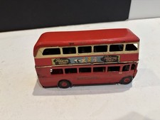 VTG TRI-ANG Minic London Transport Red Double Decker Bus - No Key - Ships Free