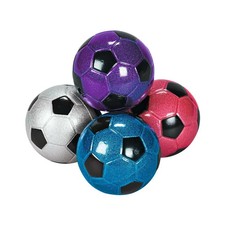 2 1/4" Mini Rubber Metallic Soccer Ball Handballs - 24 Pc.