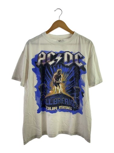 Other Brands T Shirt 90s AC DC L Cotton White Used | eBay