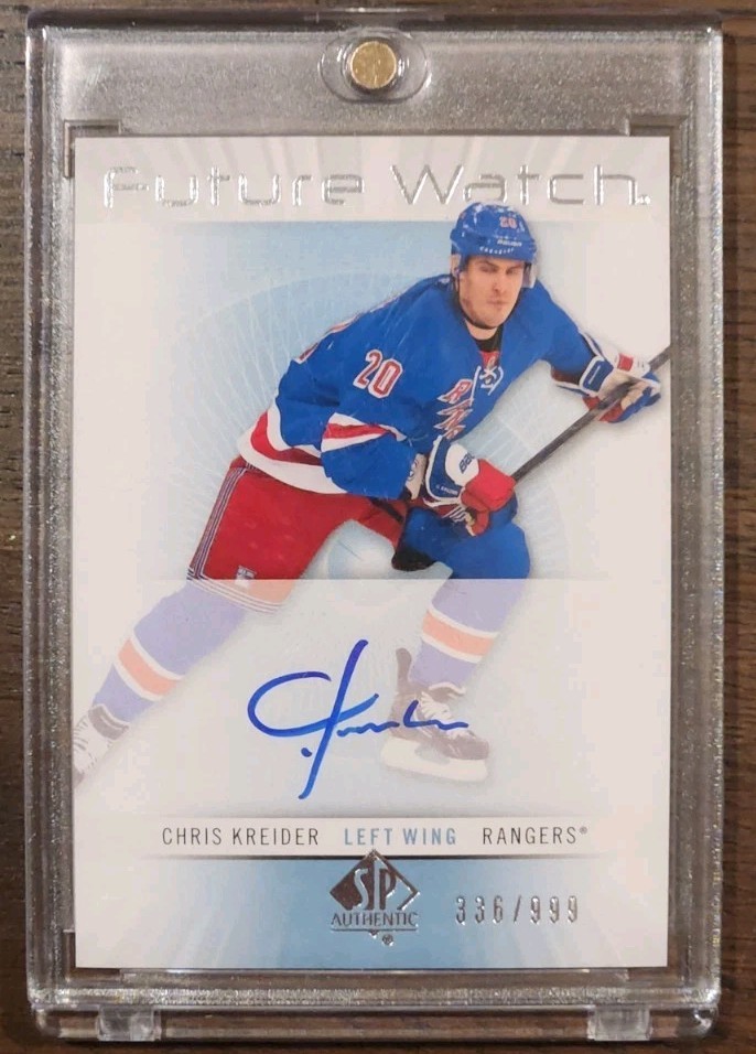 2012-13 Upper Deck SP Authentic Future Watch Auto Chris Kreider /999