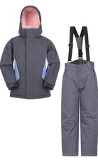 MOUNTAIN WAREHOUSE Kids Snow/Ski Jacket  Pants Set Size 2-3 Yrs Old Grey/Purple