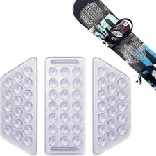 Set of 3pcs Stomp Pad, Clear Anti-Slip Snowboard Stomp Pads Snowboard Grip Pad f